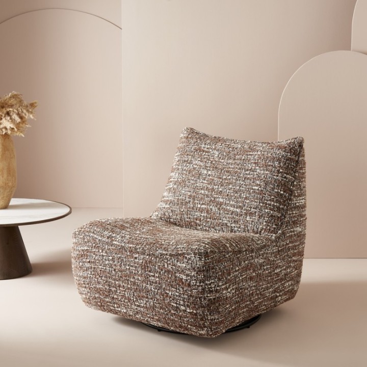 Fauteuil Pivotant en Tissu - LUKE