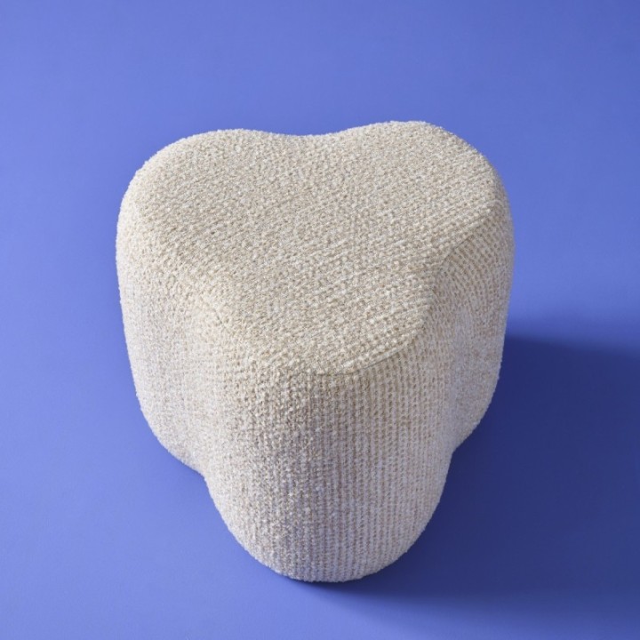 Pouf Trèfle écru