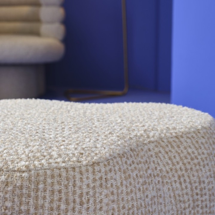 Pouf Trèfle écru