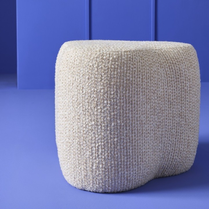 Pouf Trèfle écru