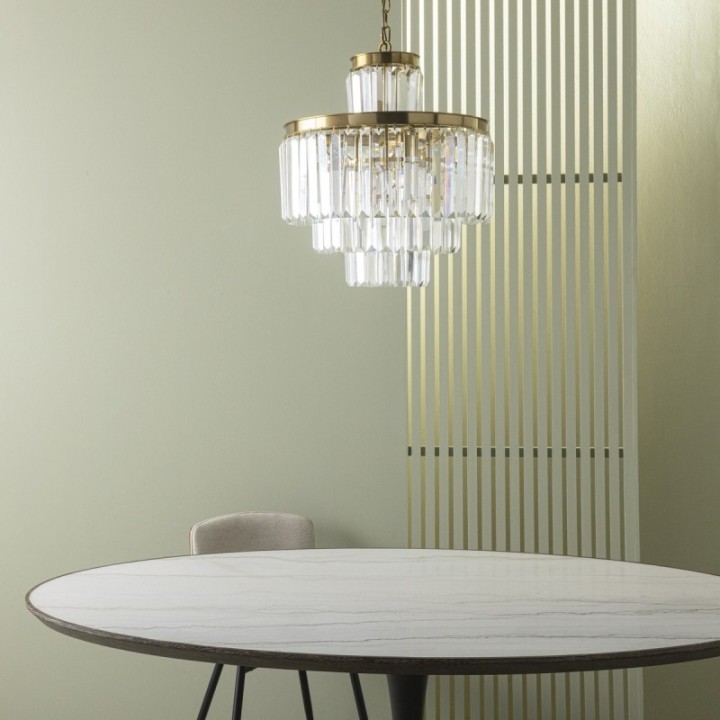 Lustre Fulgurant 11 lampes doré