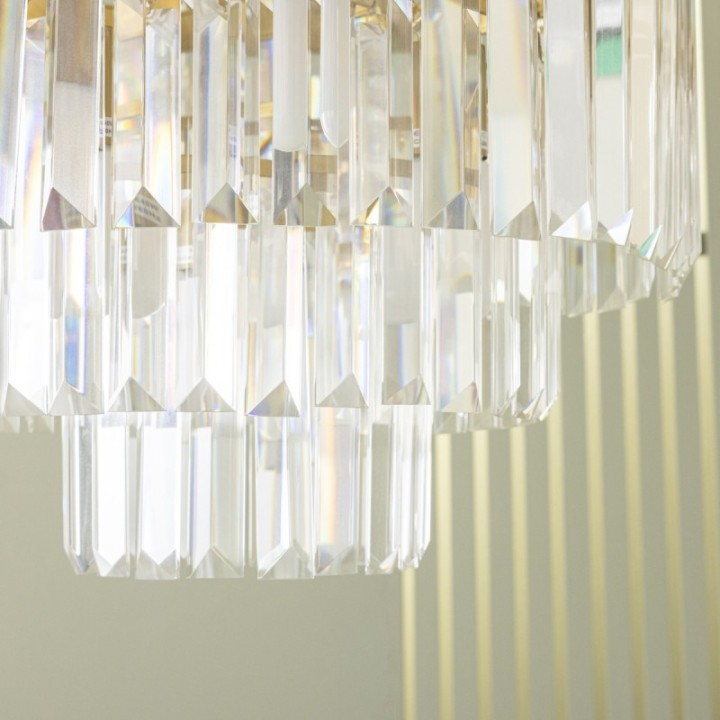 Lustre Fulgurant 11 lampes doré