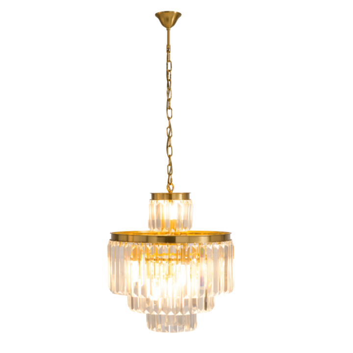 Lustre Fulgurant 11 lampes doré
