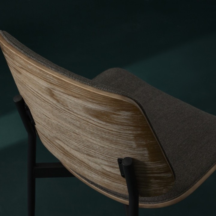 Lot de 2 Chaises Giselle taupe