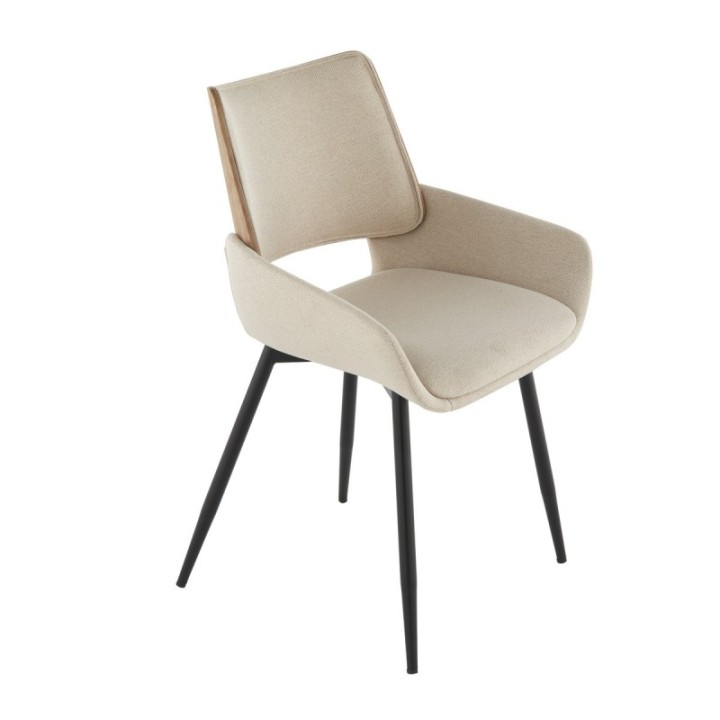 Lot de 2 chaises Hortense beige