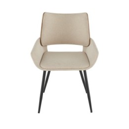 Chaise Hortense beige Lot de 6pcs