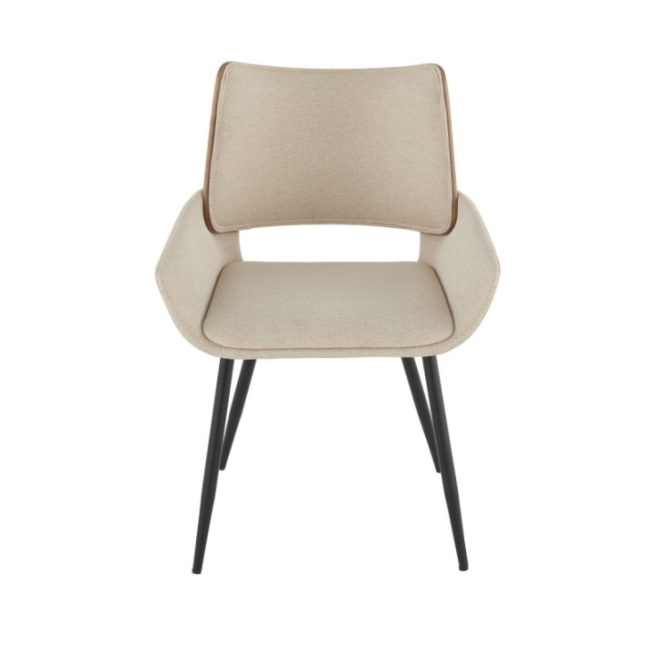 Chaise Hortense beige Lot de 6pcs
