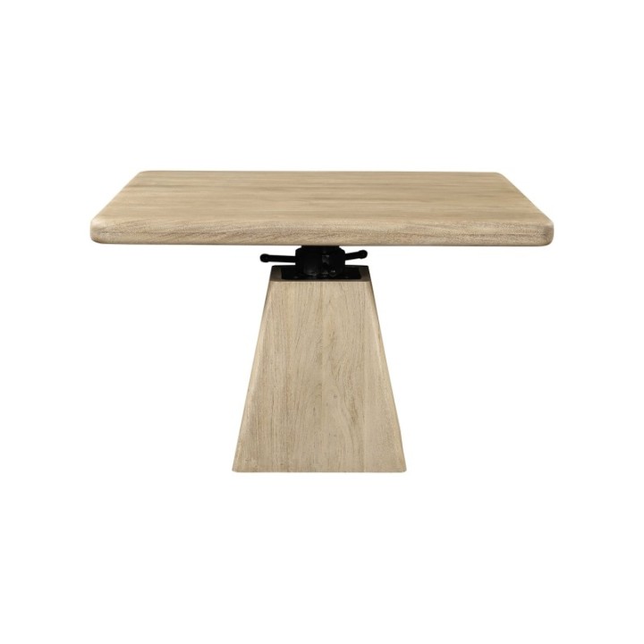 Table en acacia massif modulable en hauteur ARCHIMÈDE