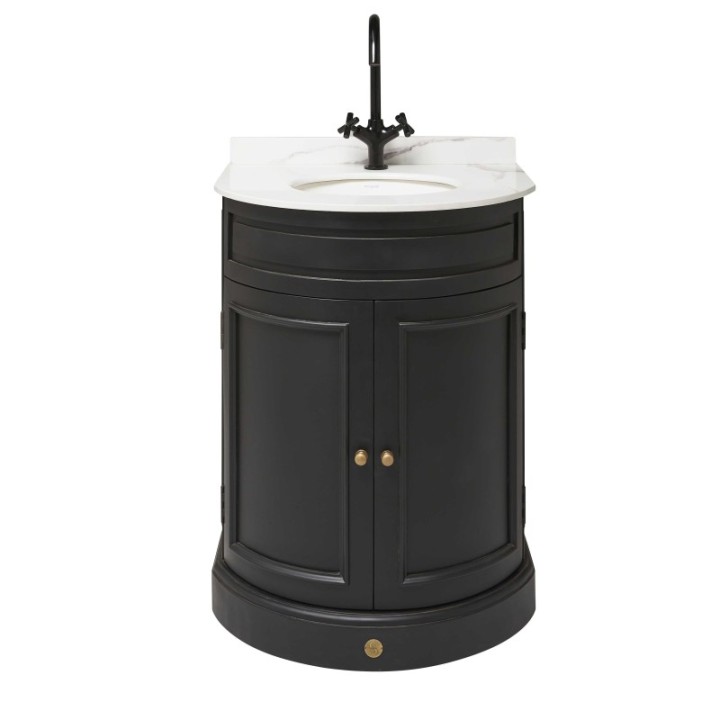 Meuble lavabo mini Hausmann noir