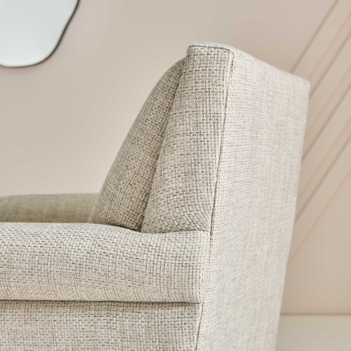 Fauteuil Hector tramé lin