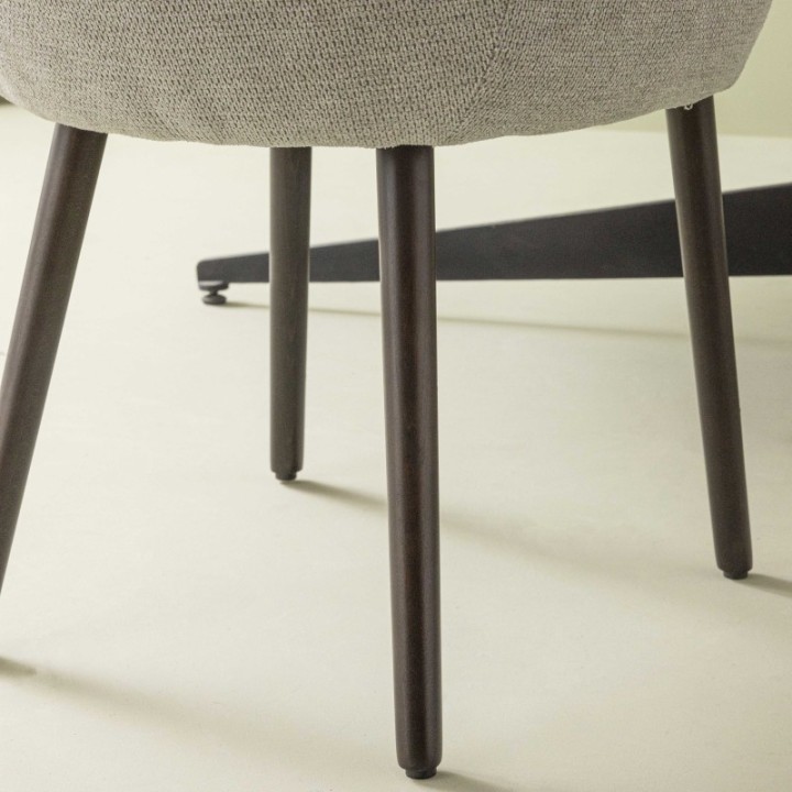 Lot de 2 Fauteuils de table Ernest gris
