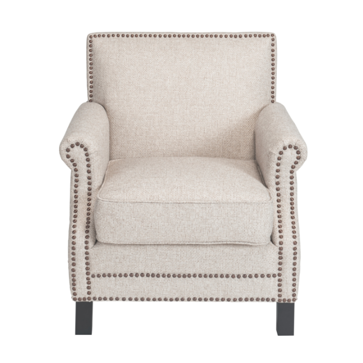 Fauteuil Hector tramé lin