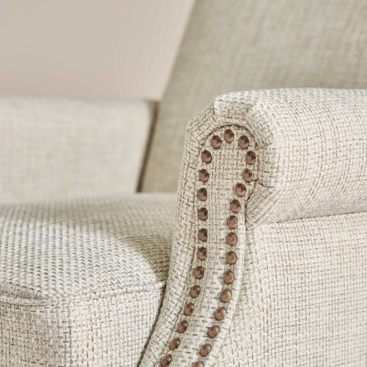 Fauteuil Hector tramé lin