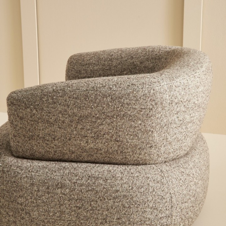 Fauteuil pivotant brun REGIS