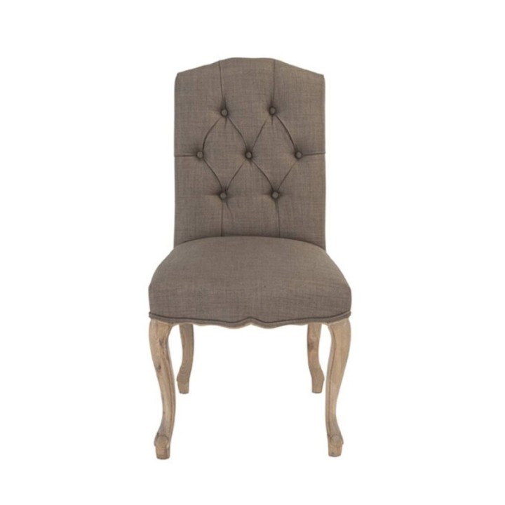 Chaise arlésienne tissu Taupe