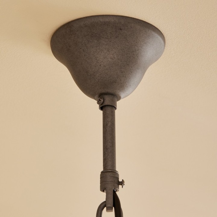 Lustre esprit années 50,  avec pampilles en verre