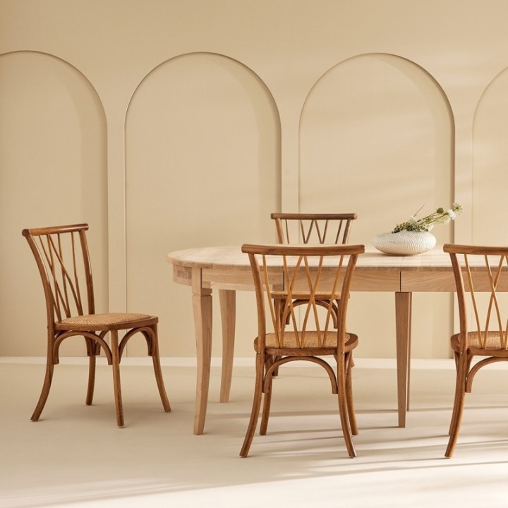 copy of Chaise Olympia velours rose lot de 2pcs FR