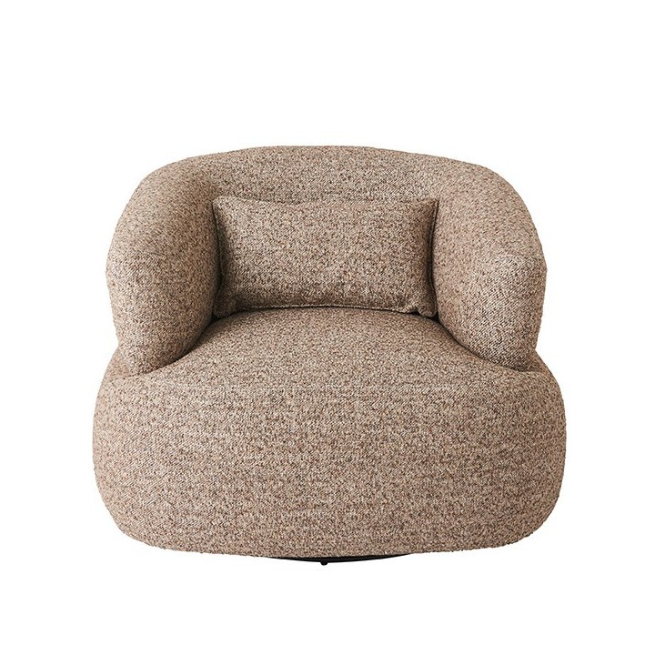 Fauteuil pivotant brun REGIS