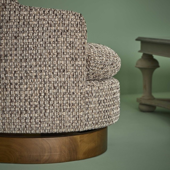 fauteuil pivotant Sinclair tweed