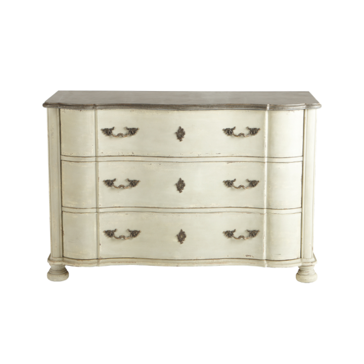 Commode en peuplier massif et pierre bleue LÉON