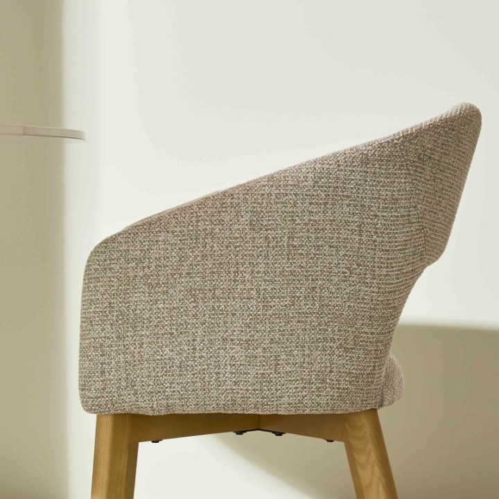 Chaise tapissée Ines - Lot de 2 pièces
