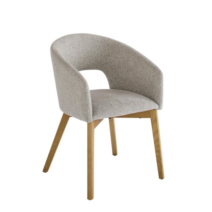 Chaise tapissée Ines - Lot de 2 pièces