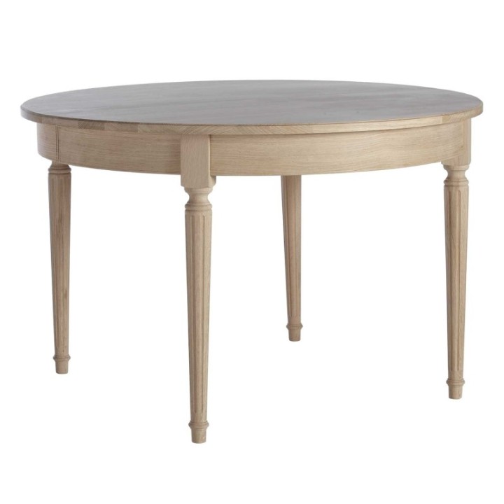 Table Ronde à bandeau  en 120 - 2 allonges de 50 cm